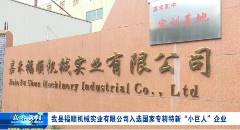 Fushun Machinery Industry Co., Ltd. Was Selected As the National Specialization And Special New Little Giant Enterprise